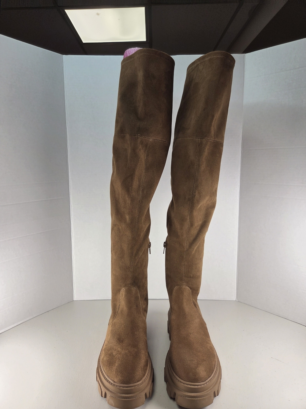 Nine West Womens Cellie Faux Suede Tall Over-The-Knee Boots 7.5